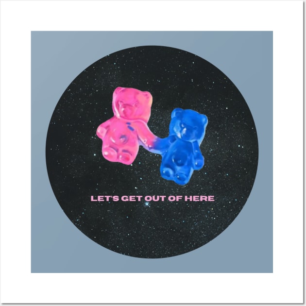 let’s get out of here (circle version) Wall Art by CaityRoseArt